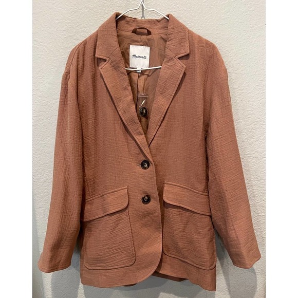 Madewell Cotton-Linen Relaxed Larsen Blazer (M) - Picture 6 of 6